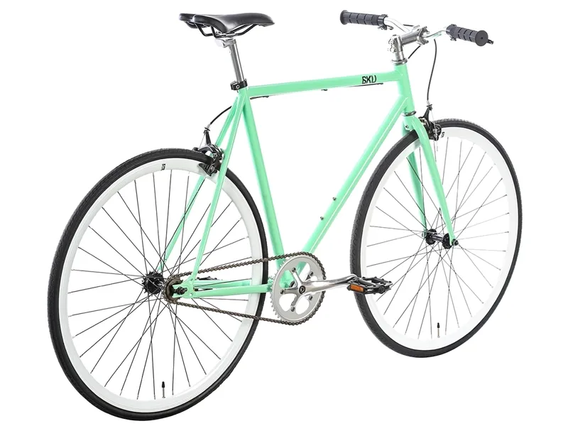6KU Fixie And Single Speed Bike - Milan 1 Green White-1