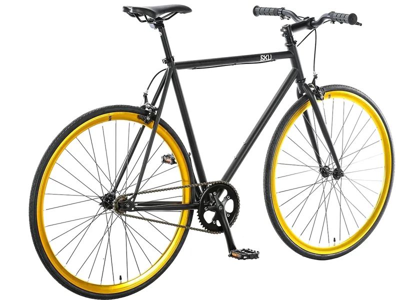 6KU Fixie And Single Speed Bike - Nebula 2 Black Gold-1