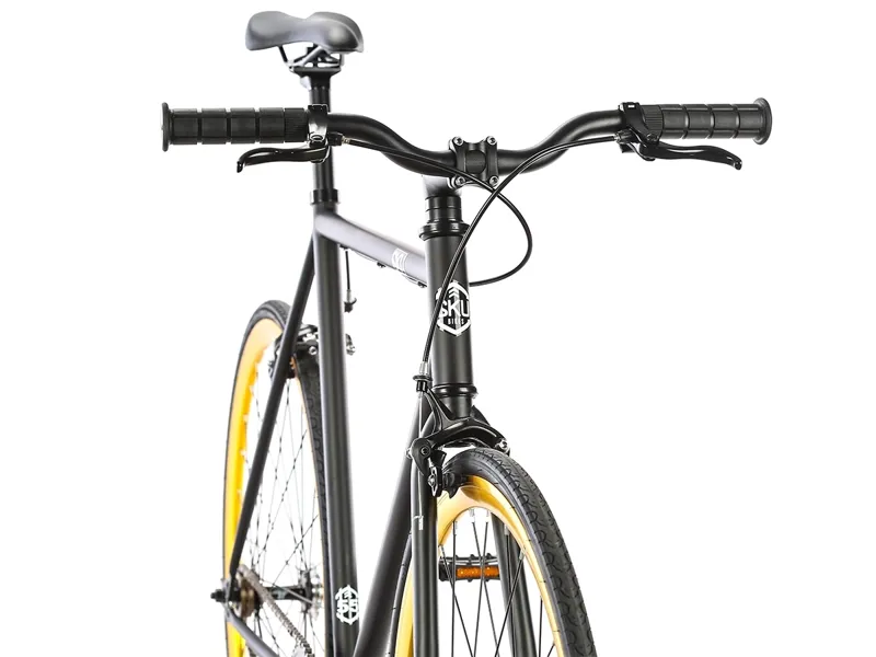 6KU Fixie And Single Speed Bike - Nebula 2 Black Gold-3