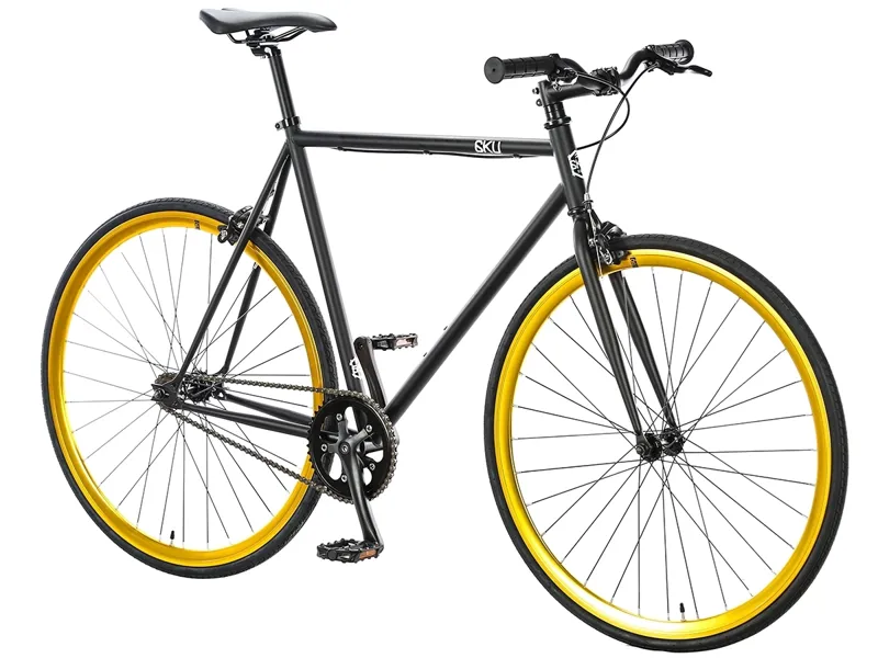 6KU Fixie And Single Speed Bike - Nebula 2 Black Gold-2