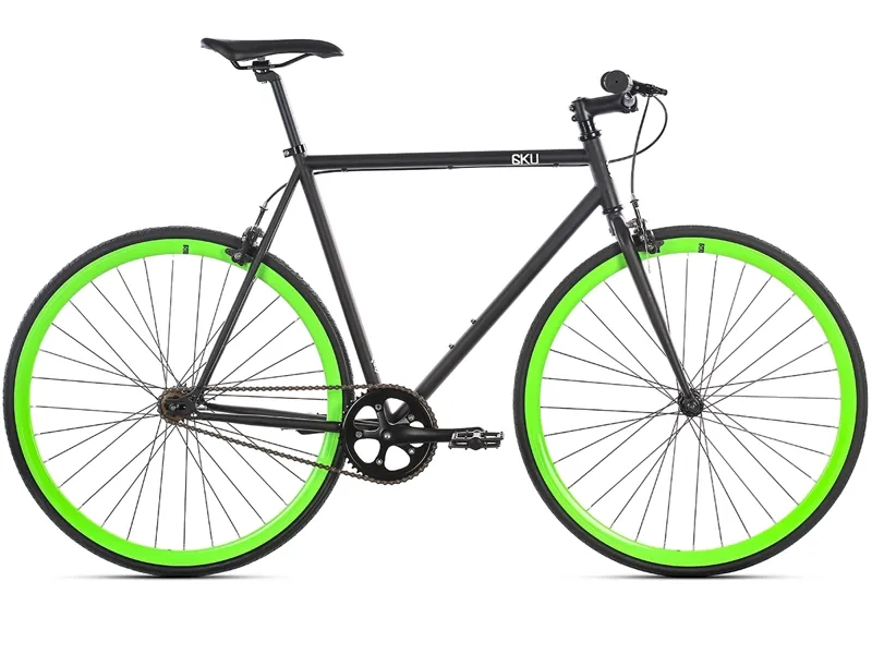 6KU Fixie And Single Speed Bike  - Paul Black Green