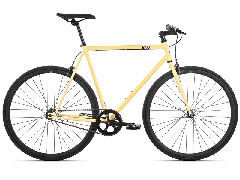 6KU Fixie And Single Speed Bike - Tahoe Tan Black