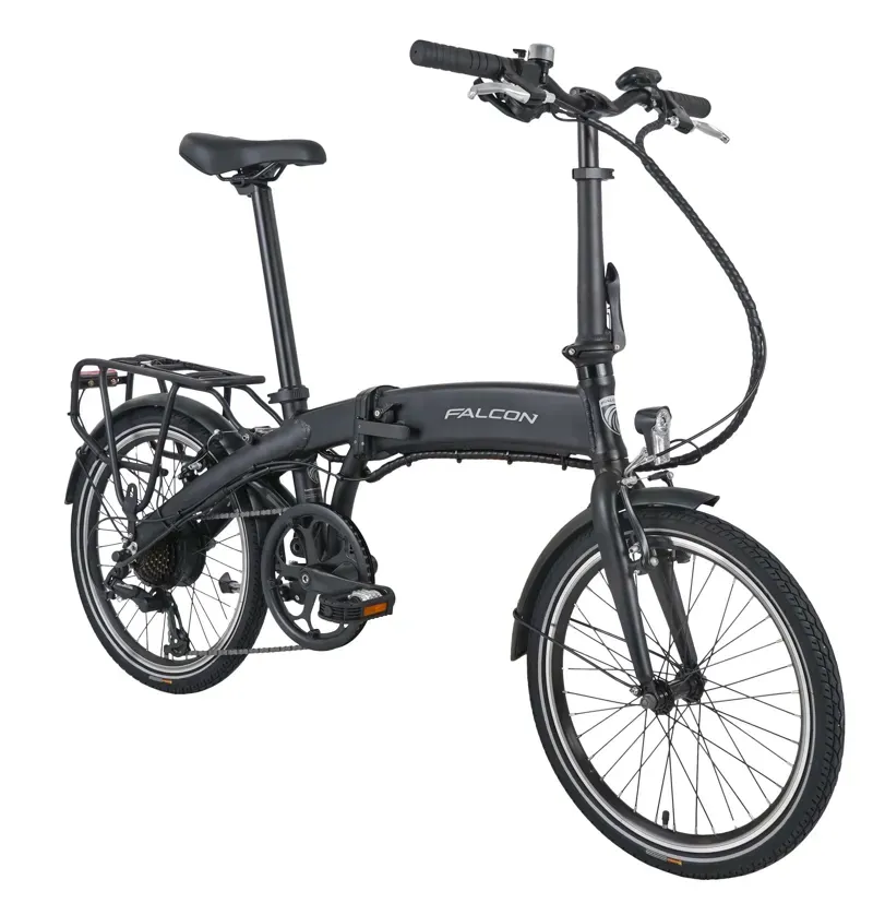 Falcon Flow Electric Folding Bike Black -1