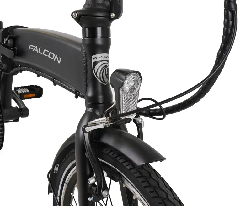 Falcon Flow Electric Folding Bike Black -3
