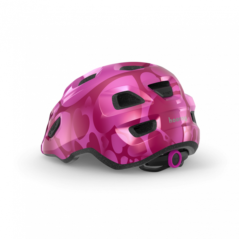 MET Hooray Kid's Helmet in Pink Hearts-2