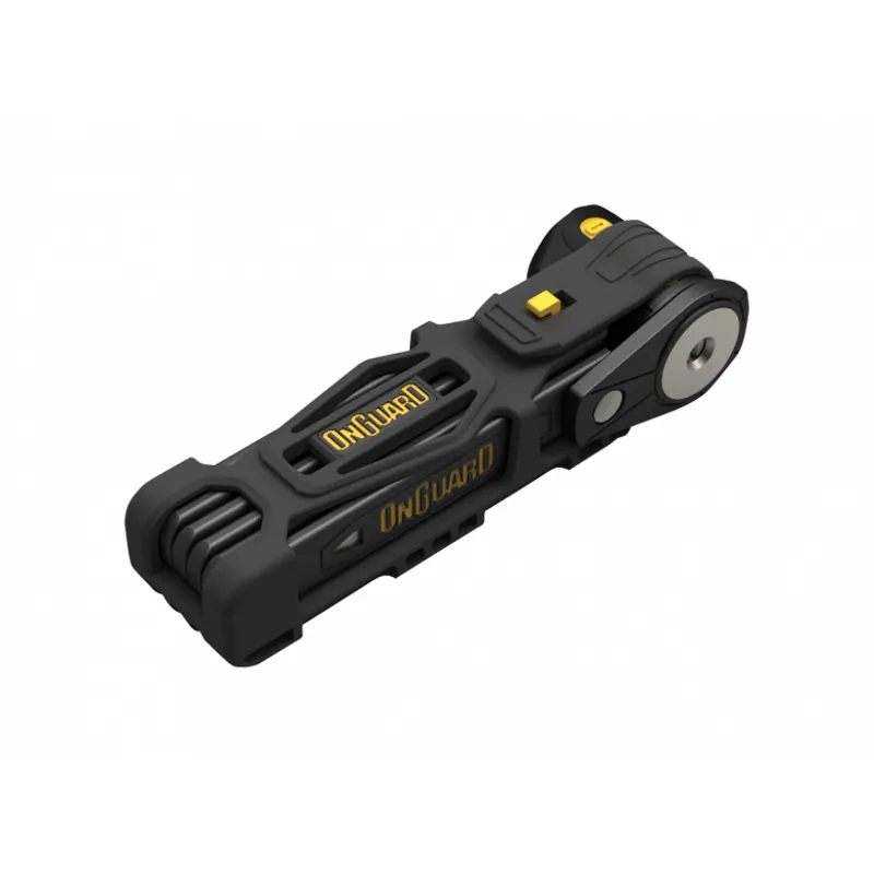 OnGuard Link Plate Lock K9 Key Black/Yellow