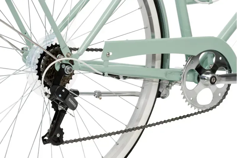 Reid Ladies Classic 7-Speed Vintage Shopper Bike in Sage Green-3