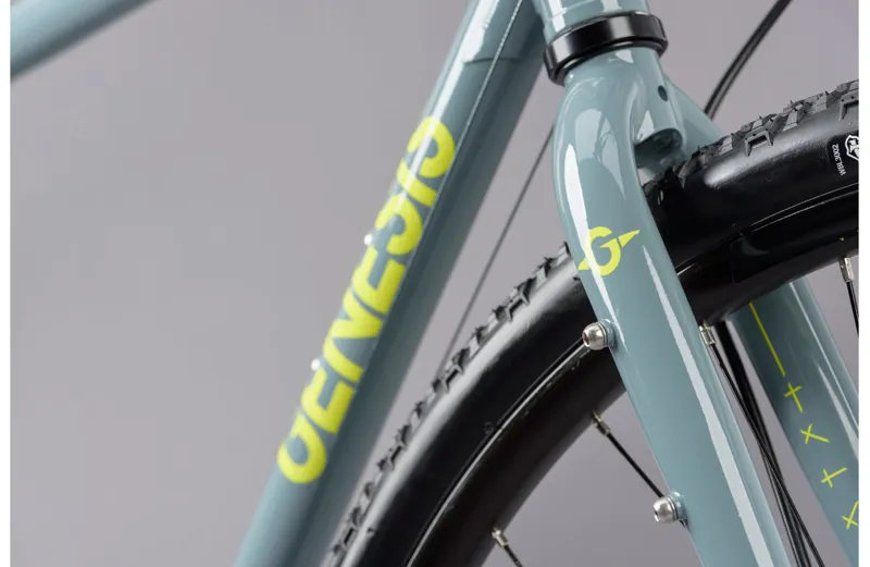 2021 Genesis Croix De Fer 10 Steel Flat Bar Gravel Bike in Blue -4