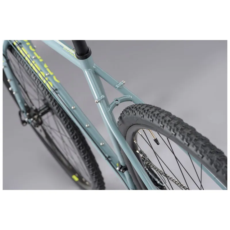 2021 Genesis Croix De Fer 10 Steel Flat Bar Gravel Bike in Blue -10