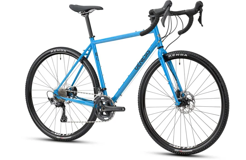 2021 Genesis Croix De Fer 40 Steel Gravel Bike in Blue-1