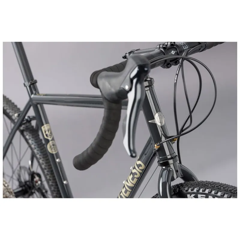 2021 Genesis Croix De Fer 10 Steel Gravel Bike in Black-1