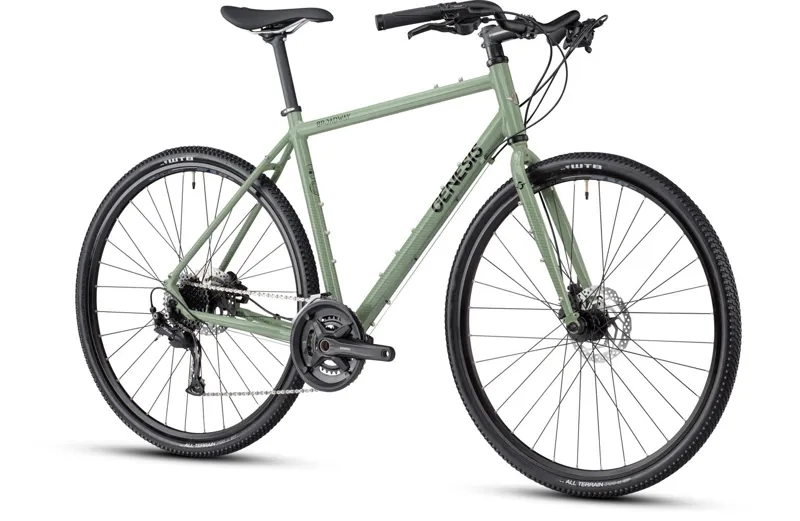 2021 Genesis Broadway Hybrid Bike in Green-1