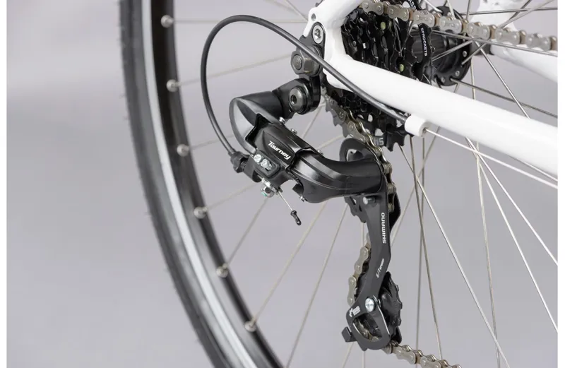 2021 Ridgeback Motion Open Frame Hybrid Bike in White-9