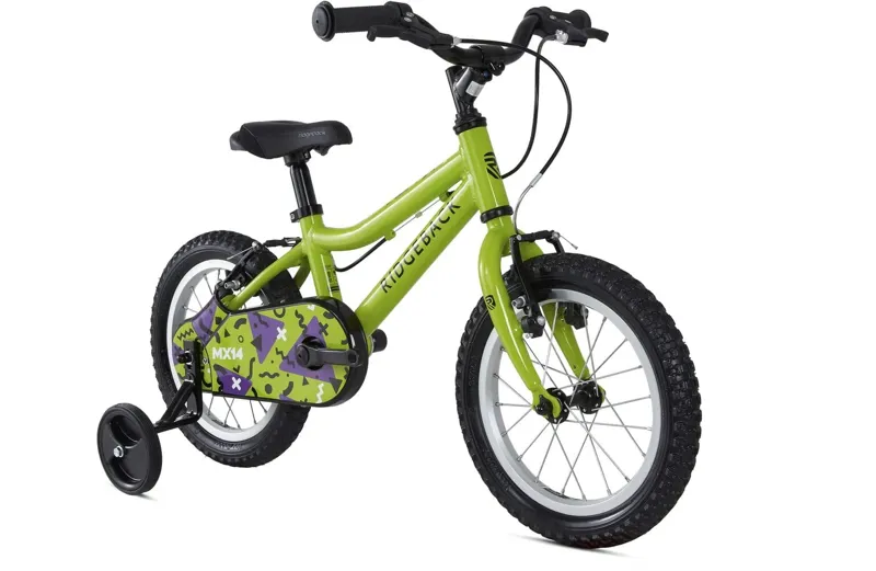 Ridgeback MX14 14in Kids Bike in Green-1