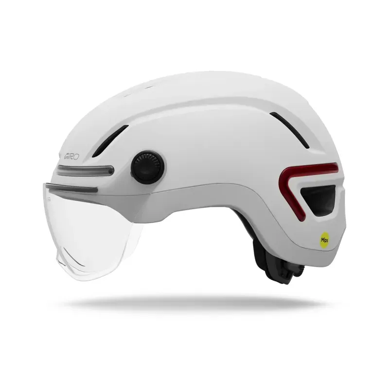 Giro Ethos Mips LED Shield Helmet in Matte White-1