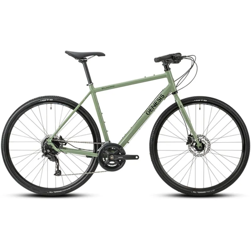 2021 Genesis Broadway Hybrid Bike in Green