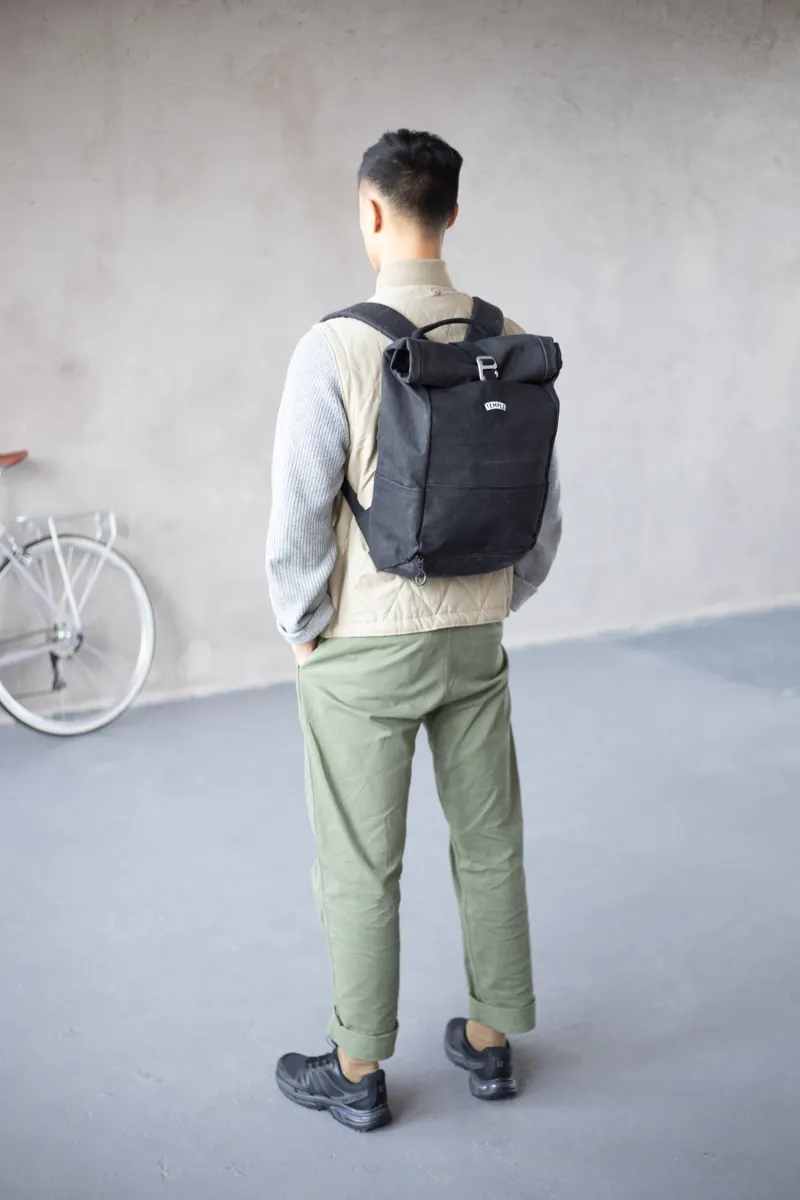 Temple Pannier Backpack - charcoal-1
