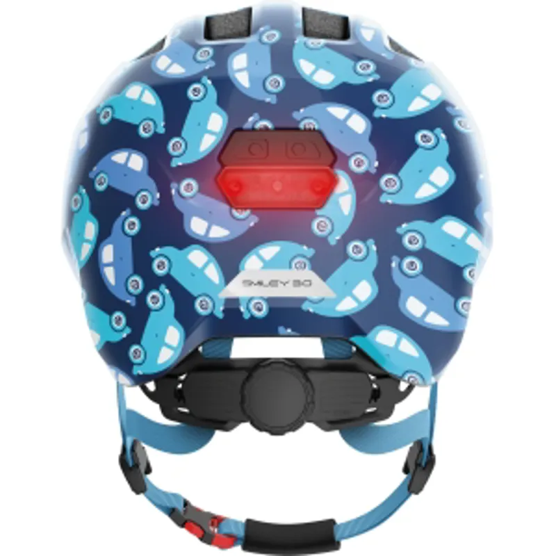 Abus Smiley 3.0 LED Kids Helmet in Dark Blue-2