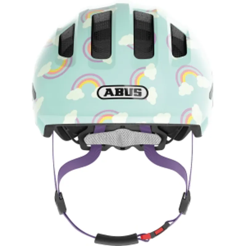 Abus Smiley 3.0 LED Kids Helmet in Light Blue-1