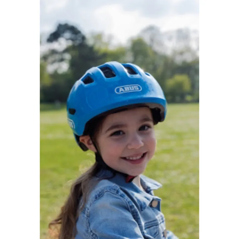 Abus Smiley 3.0 Shiny Kids Helmet in Blue-3