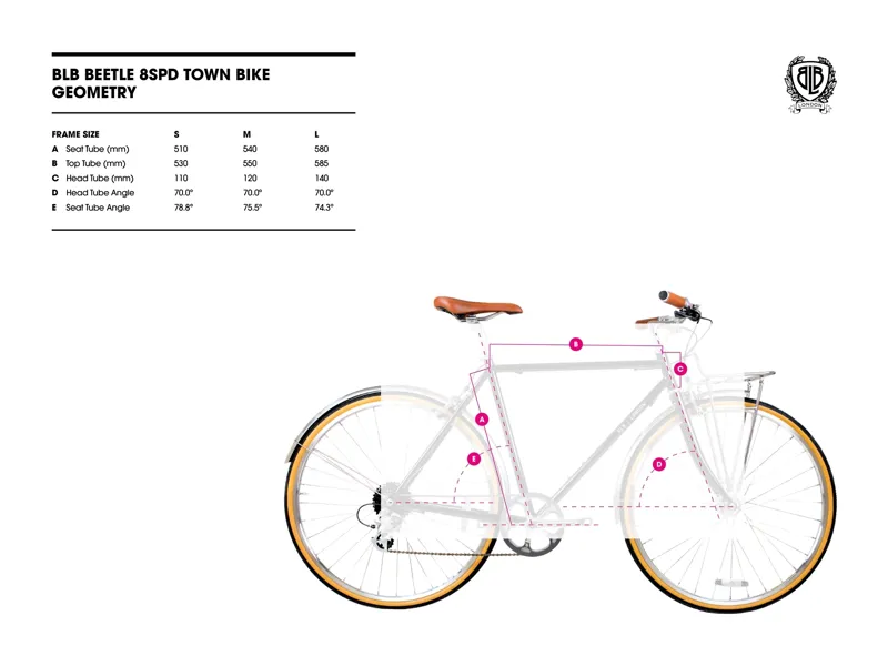 BLB Beetle 8spd Town bike Black-6