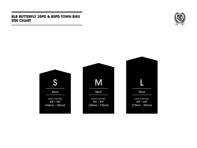 BLB Butterfly 3 speed ladies bike Black-7