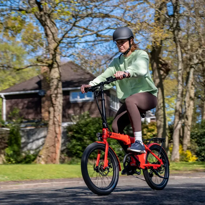 Estarli E-Folding Bike E20.7 PRO Comfort In Hot Coral-2