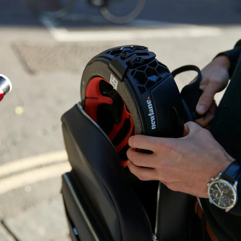 Newlane Folding Helmet In Black and Yellow-3
