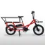Estarli E-Cargo Longtail 600Wh Electric Cargo Bike In Hot Coral