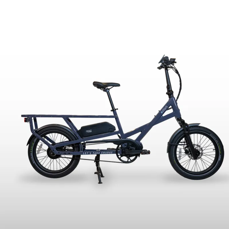 Estarli E-Cargo Longtail 600Wh Electric Cargo Bike In Thunder Grey-1