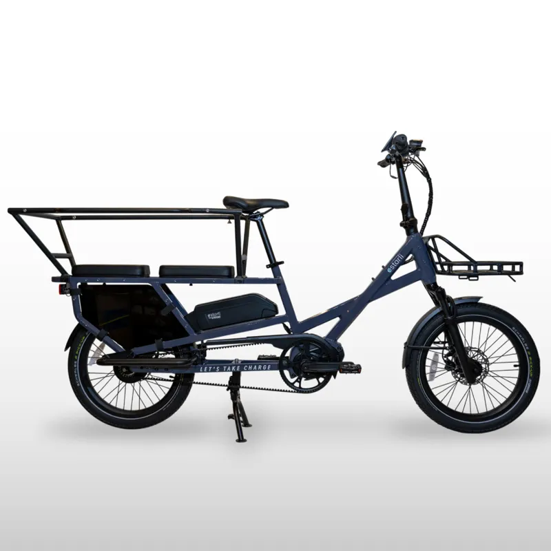 Estarli E-Cargo Longtail 600Wh Electric Cargo Bike In Thunder Grey