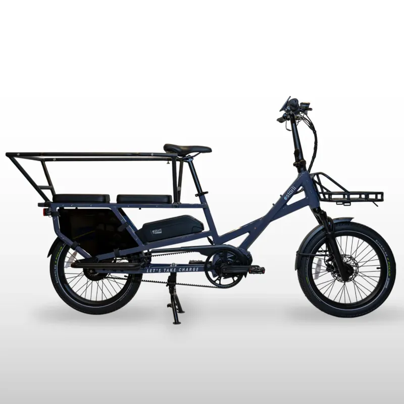 Estarli E-Cargo Longtail 2.0 820Wh Electric Cargo Bike In Thunder Grey