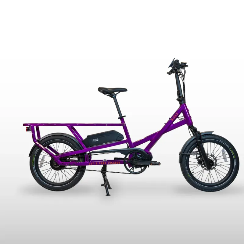 Estarli E-Cargo Longtail 600Wh Electric Cargo Bike In Cosmic Purple-1