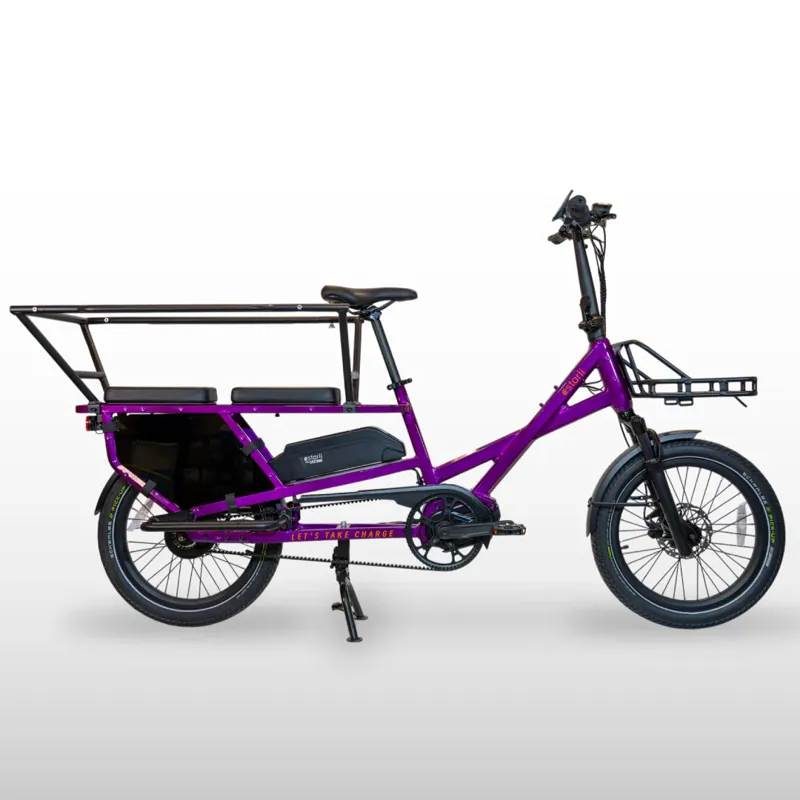 Estarli E-Cargo Longtail 2.0 820Wh Electric Cargo Bike In Cosmic Purple