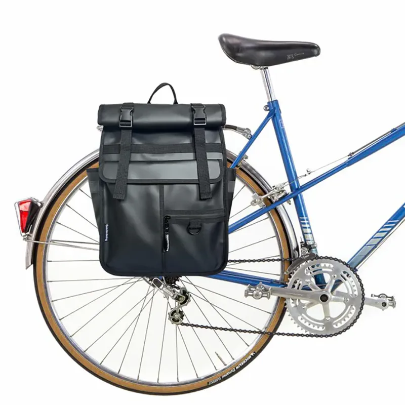 Goodordering ECO Monochrome Rolltop Backpack Pannier Black 2.0-5