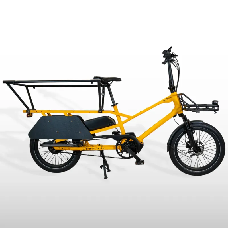 Estarli E-Cargo Longtail 700Wh Electric Cargo Bike In YELLOW