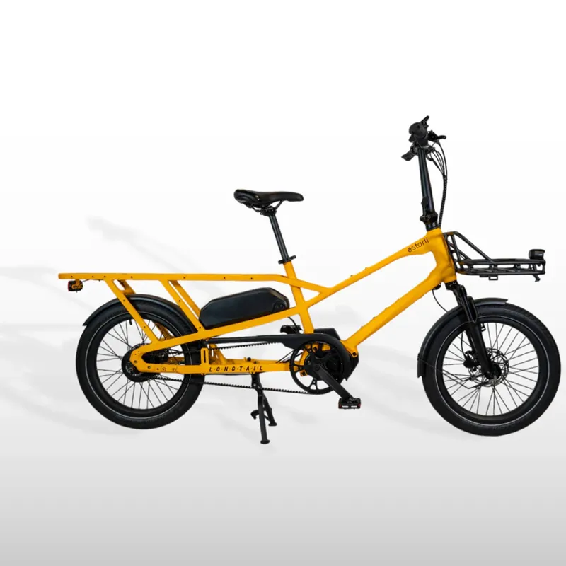 Estarli E-Cargo Longtail 700Wh Electric Cargo Bike In YELLOW-1