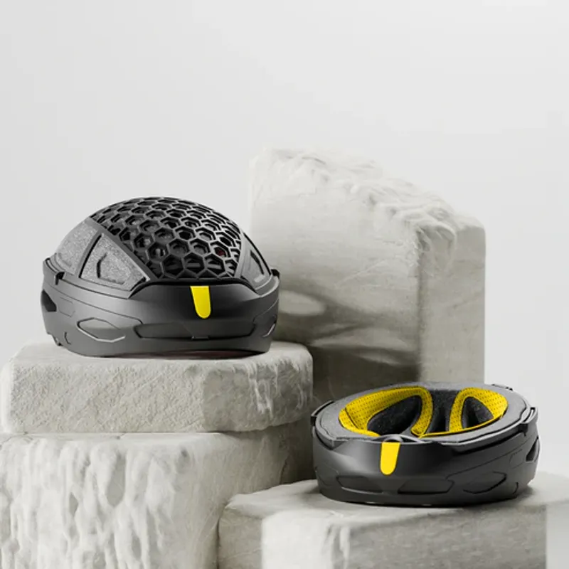 Newlane Folding Helmet In Black and Yellow-1