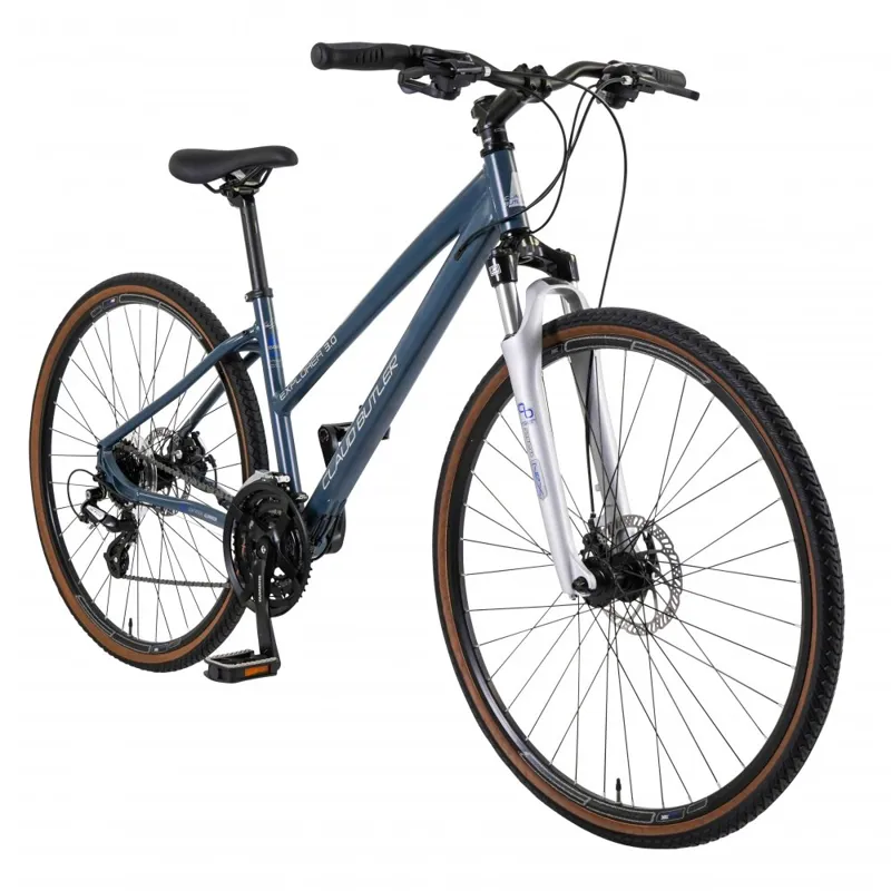 Claud Butler Explorer 3.0 Low Step Hybrid Bike in Grey-1