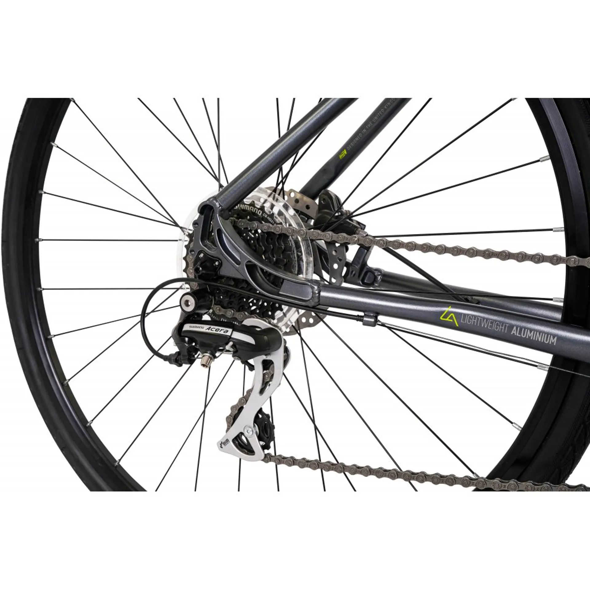 Claud Butler Explorer Hybrid Bike in Grey