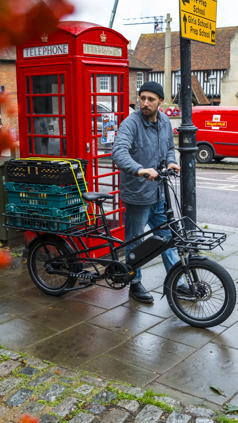 Estarli E-Cargo Longtail 700Wh Electric Cargo Bike In Bondi Blue-10