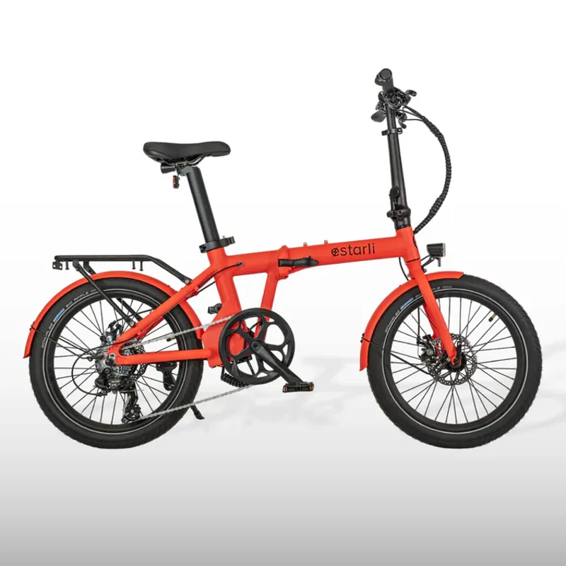 Estarli E-Folding Bike E20.7 PRO Comfort In Hot Coral-1