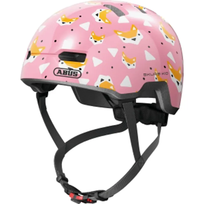 ABUS Skurb Kids Skate Helmet In Rose Foxes PINK-1