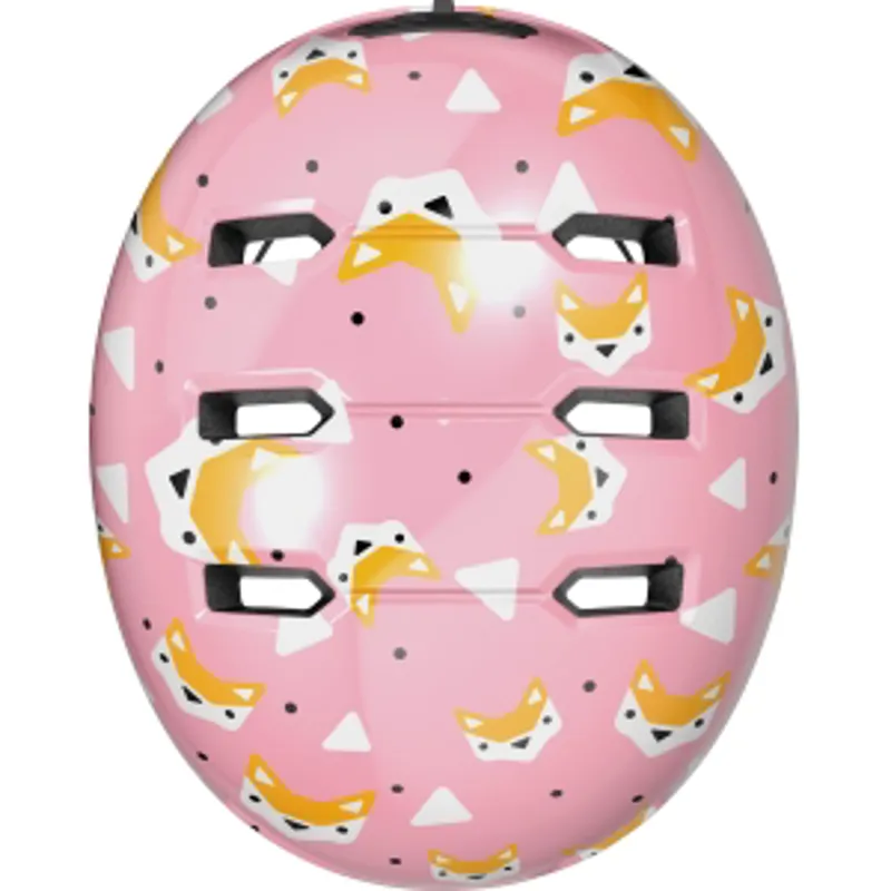 ABUS Skurb Kids Skate Helmet In Rose Foxes PINK-3