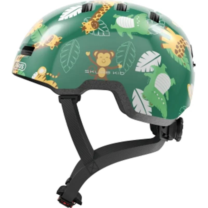 ABUS Skurb Kids Skate Helmet In Jungle GREEN