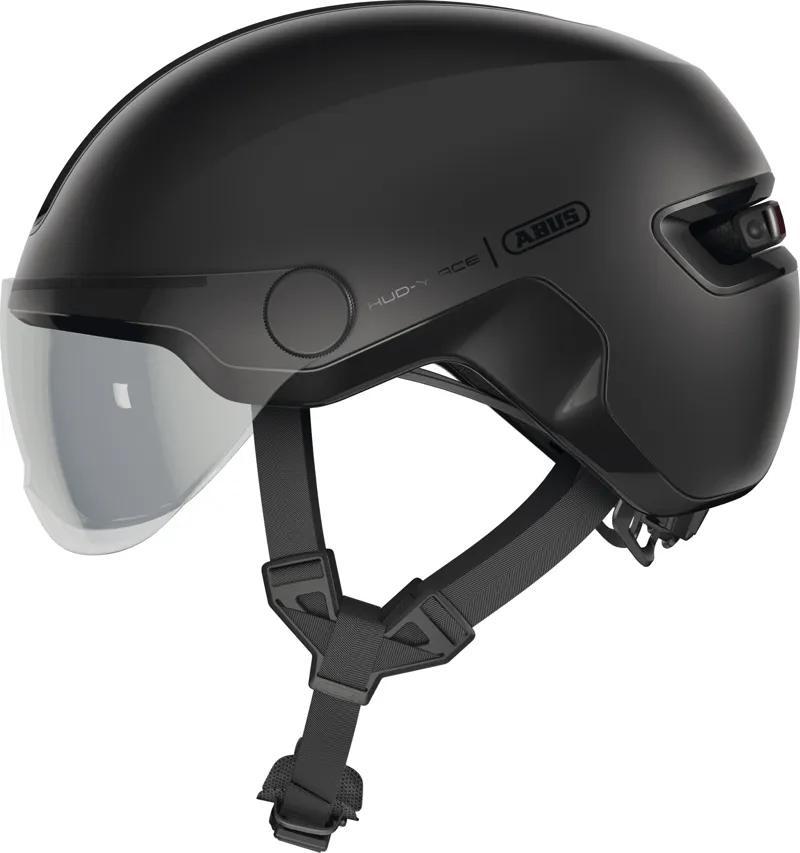 ABUS Hud-Y ACE Urban Helmet In Velvet Black