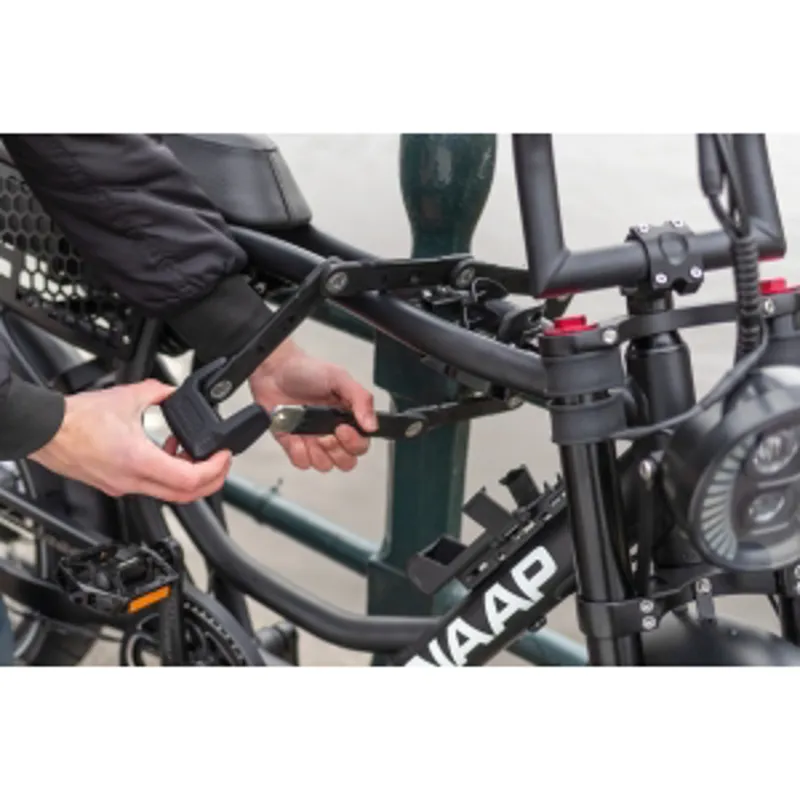 ABUS Bordo 6500K Granit Folding Lock 90cm Gold Sold Secure BLACK-3