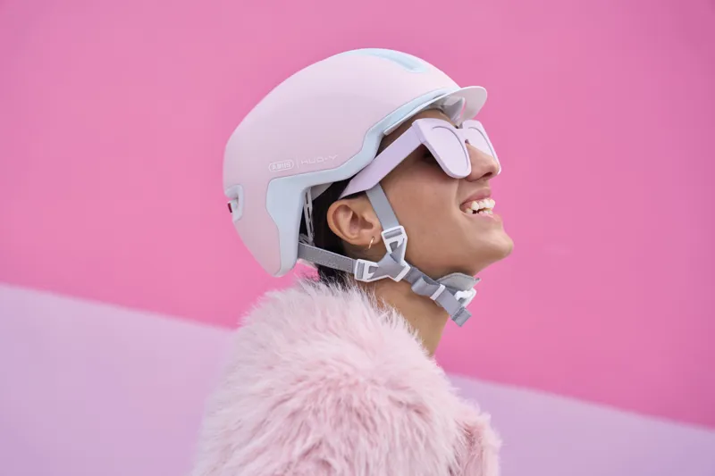 ABUS Hud-Y Pure Urban Helmet In ROSE -3