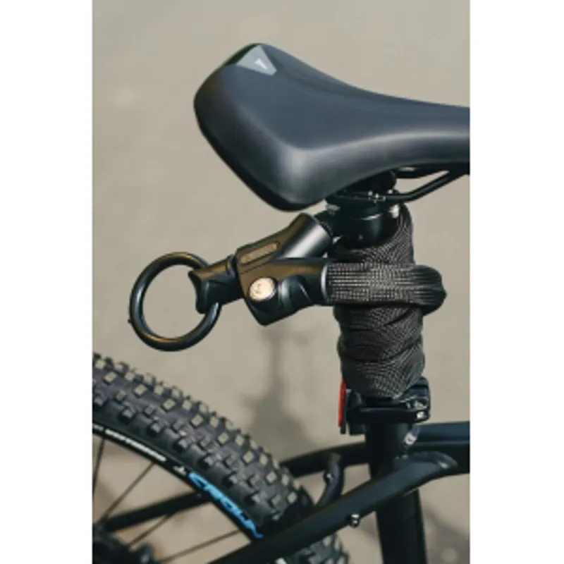 Abus Infinity Loop 1806K 6mm 4.6ft Key Plus Chain Lock in Black-2