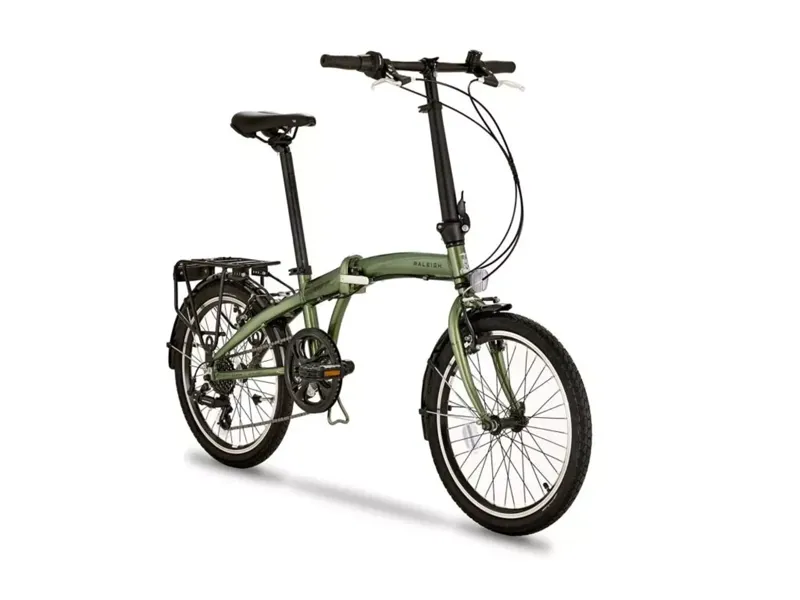 Raleigh Stowaway Folding Bike in Green-2